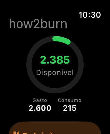 How2Burn App on Apple Watch